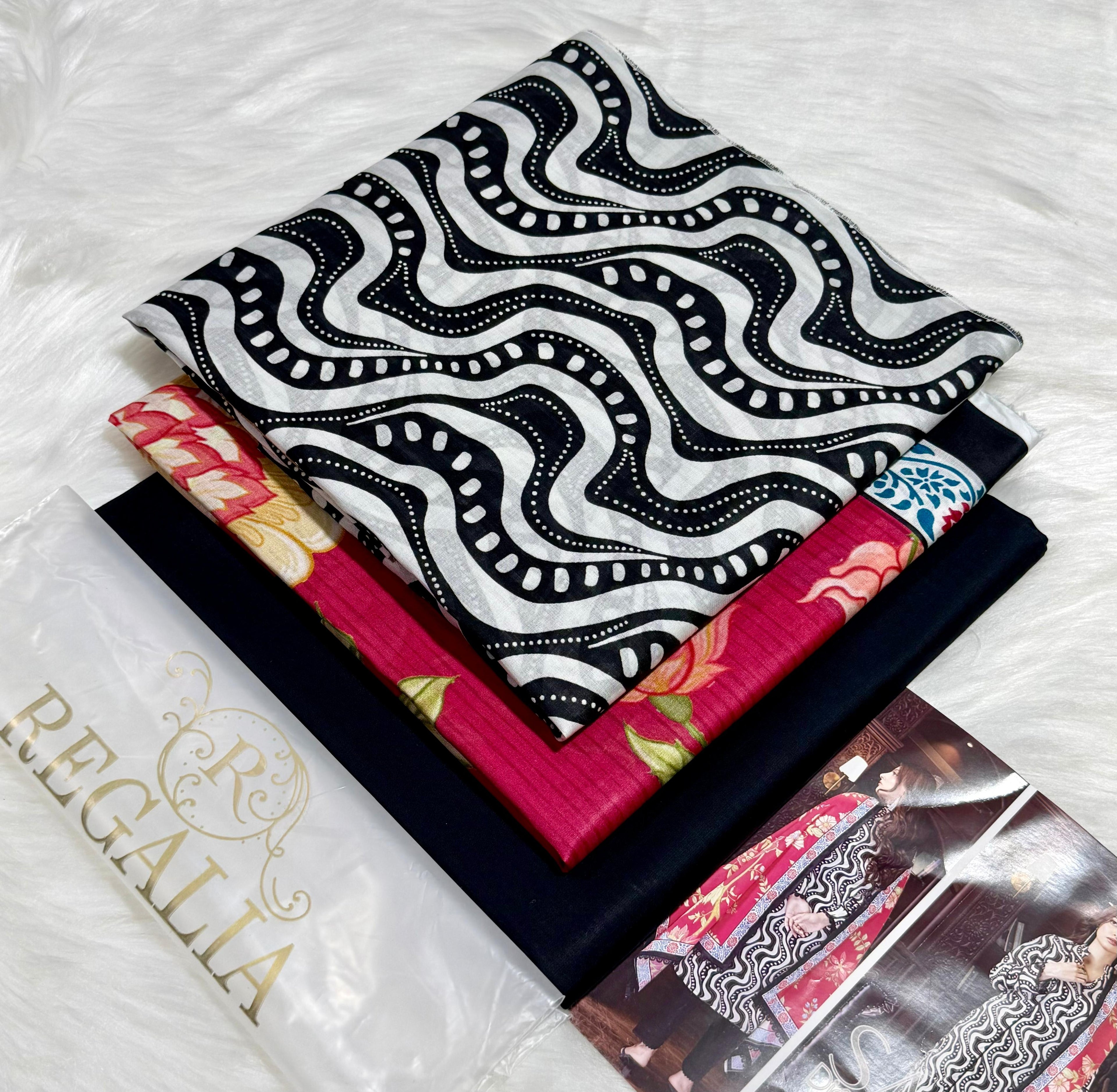 3 piece Lawn Suit with Voil Lawn Printed Dupatta