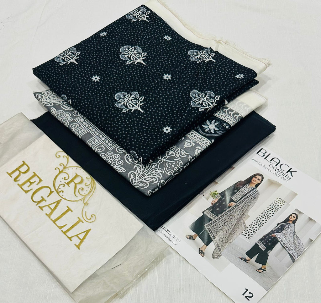 3 piece Lawn Suit with Voil Lawn Printed Dupatta